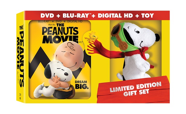 Peanuts - Blu-Ray and Snoopy Toy Gift Set