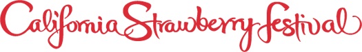 CA Strawberry Festival - Logo