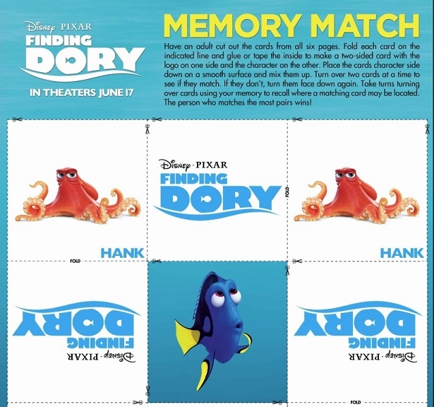 Finding Dory - Memory Match