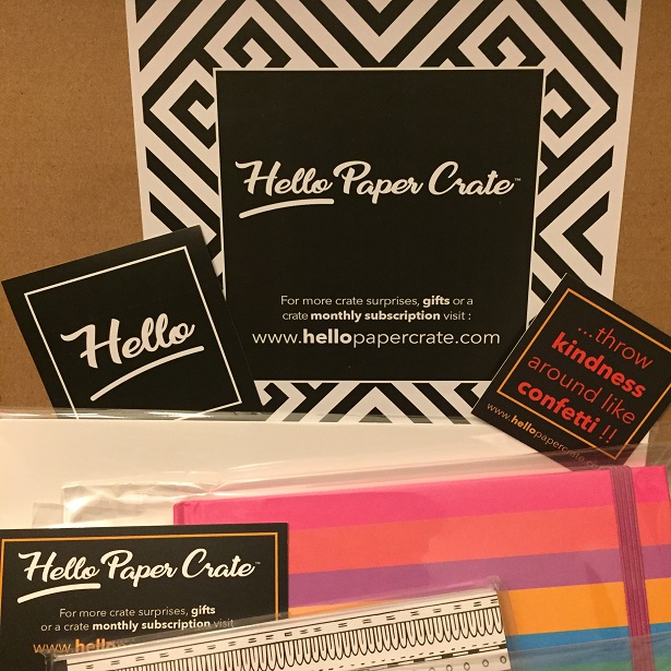Hello Paper Crate Note Card