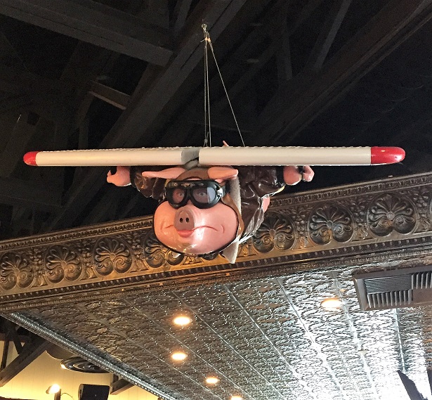 Lucille's BBQ ceiling