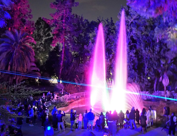 L.A. Zoo Lights Lightscapes Water Show