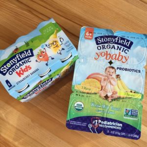 Stonyfield YoBaby organic yogurt