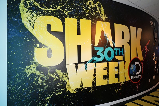 Shark Week - Paley Center signage