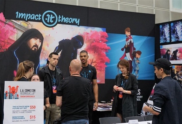 Neon Future Impact Theory Booth