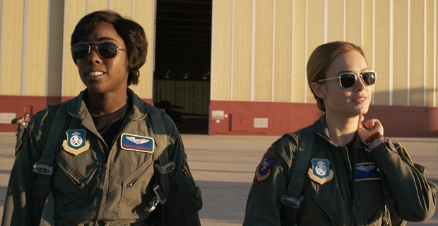 Captain Marvel Lashana Lynch and Brie Larson