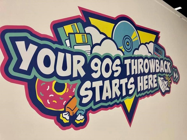 90s Experience_wall sign