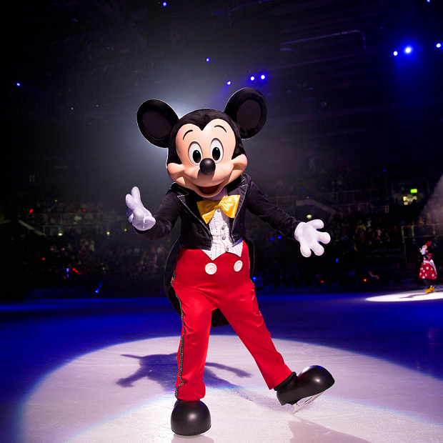 Mickey Mouse ice skating