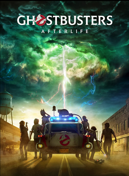 Ghostbusters Afterlife - poster with cast