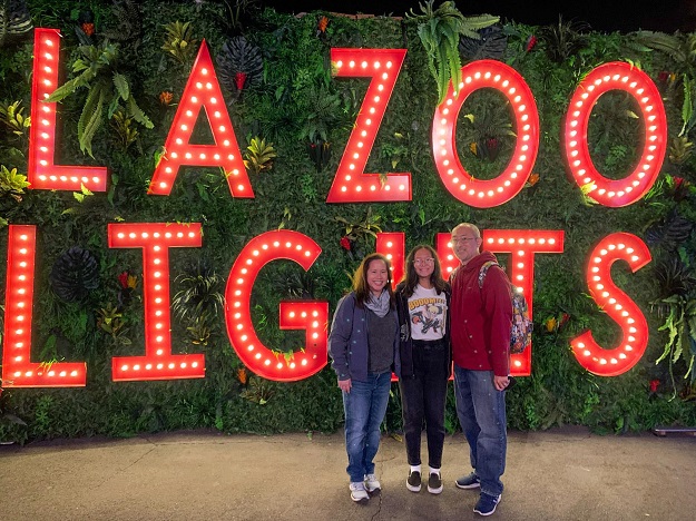 LA Zoo Lights Signage