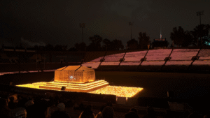 DroneArt Show Rose Bowl field