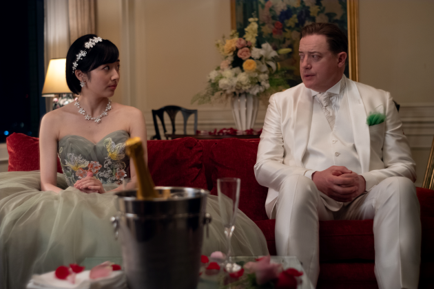 Rental Family - Brendan Fraser and bride